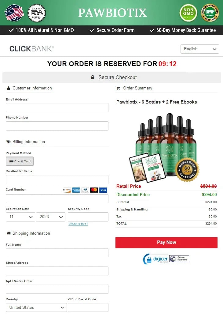 pawbiotix™-checkout-page